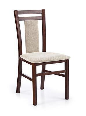 židle Hubert, přírodní/ořech tmavý - 1