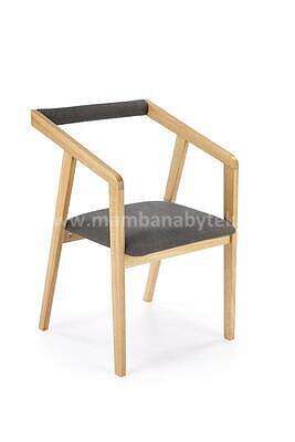 židle Azula, přírodní/šedá - 1
