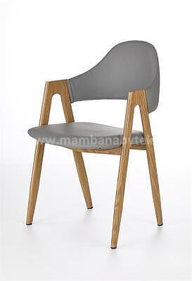 židle Karel K247, dub medový/šedá - 1