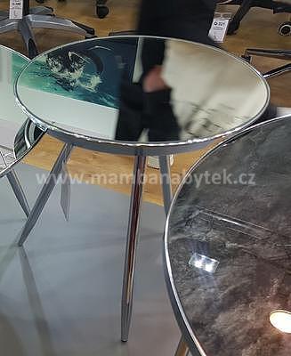 Bora C, odkládací stolek zrcadlo/chrom - 2