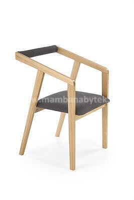 židle Azula, přírodní/šedá - 2