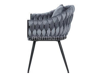 židle Nova, šedá/černá - 3