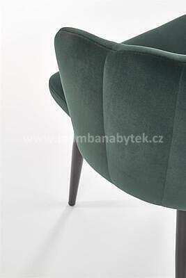 židle K386, zelená/černá - 4