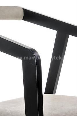 židle Azula, černá/šedá - 4