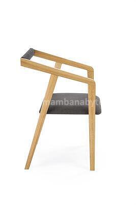 židle Azula, přírodní/šedá - 5