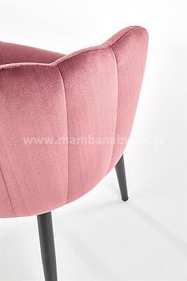 židle K386, růžová/černá - 6